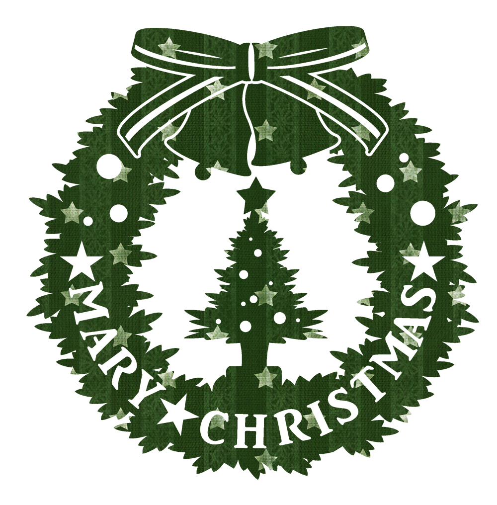 铃儿响叮当圣诞花圈素材