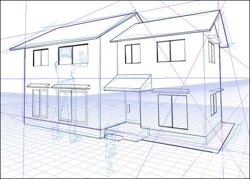 第六十课透视尺与3d图层的联动–透视尺实践篇2–