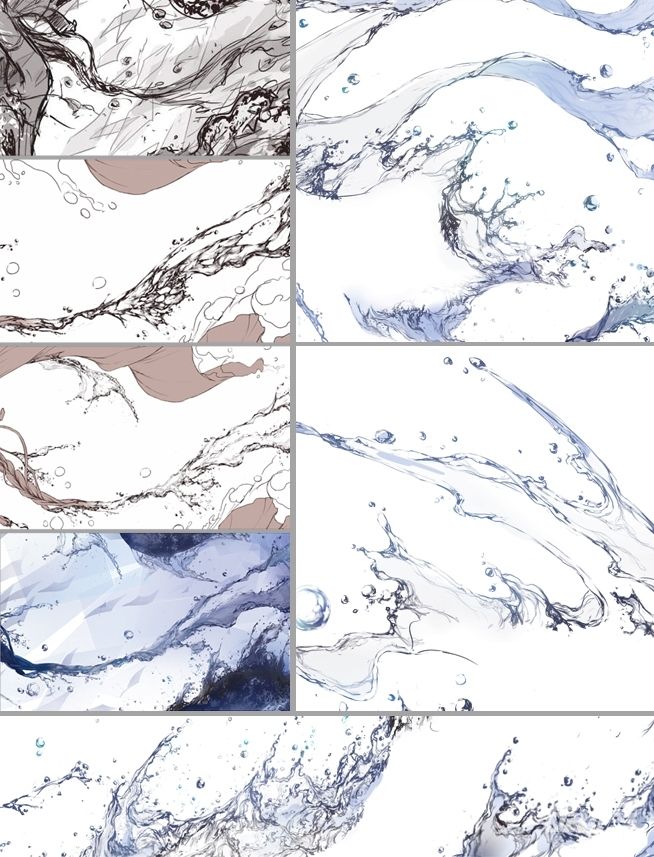 水的各种形态参考 - 优动漫 动漫创作支援平台