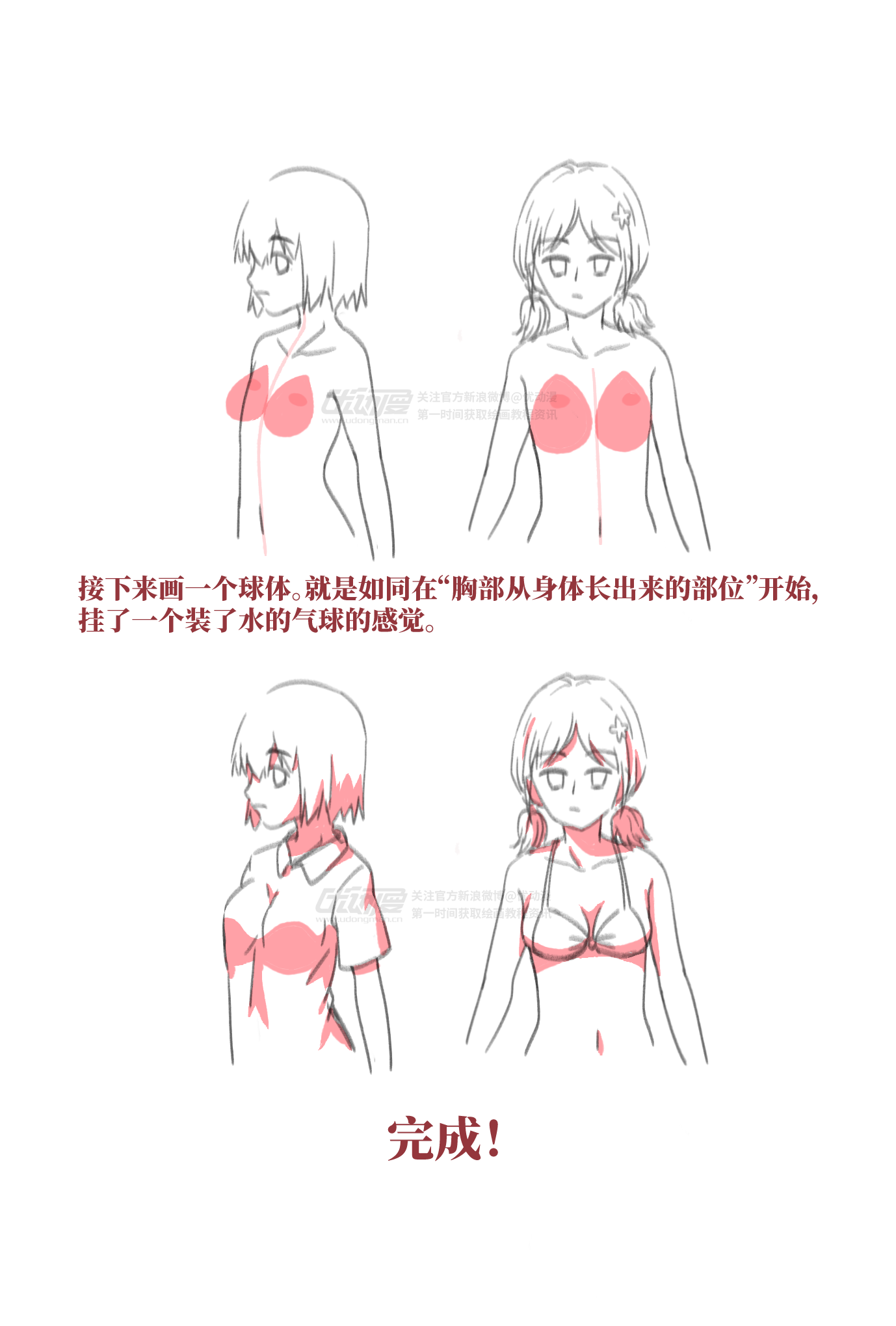 胸部的画法 - 优动漫 动漫创作支援平台