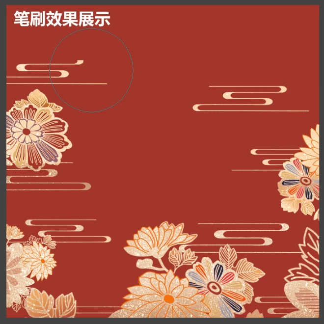 日式和风仙鹤柄