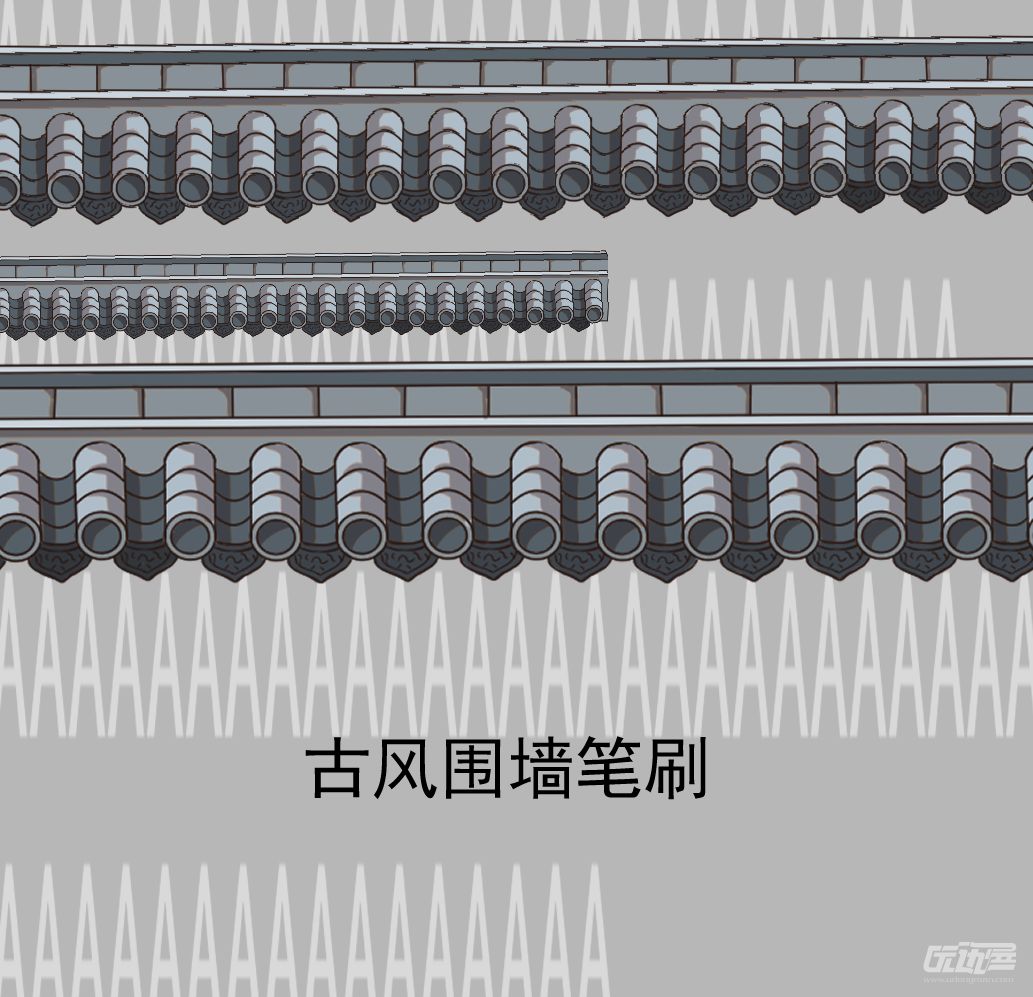 举报 古风围墙,超好用