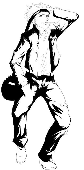 直直的就是普通的走路方式,这个轴有所倾斜,就是身体前倾的姿势