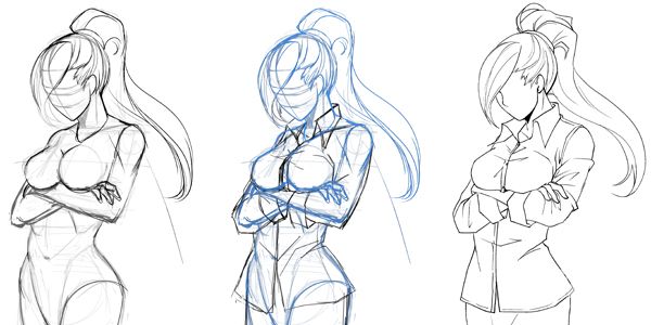 手臂关节部位的画法