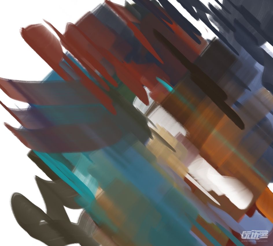 厚涂平笔刷混色效果很好