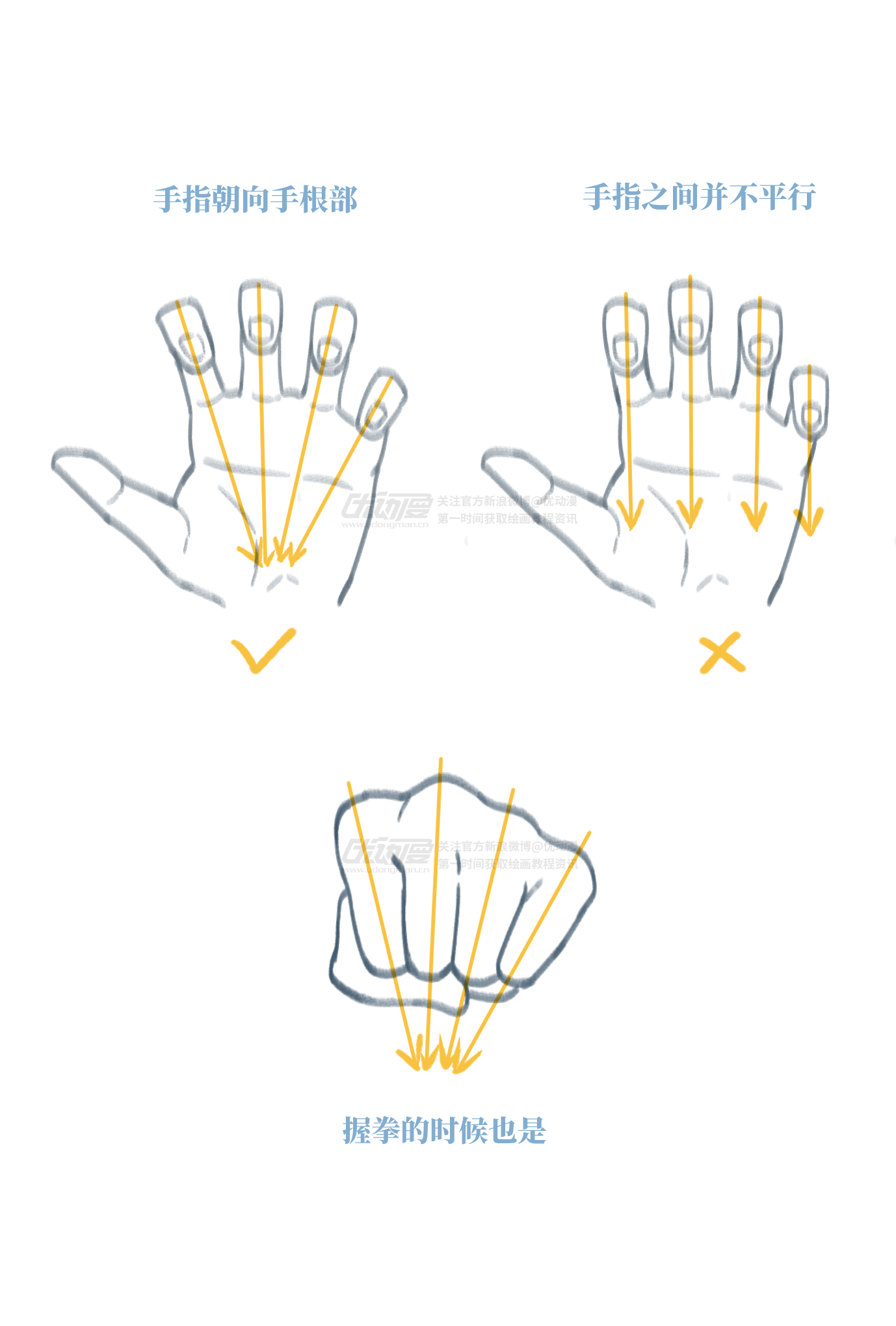 绘画教程 手的基础画法 举报