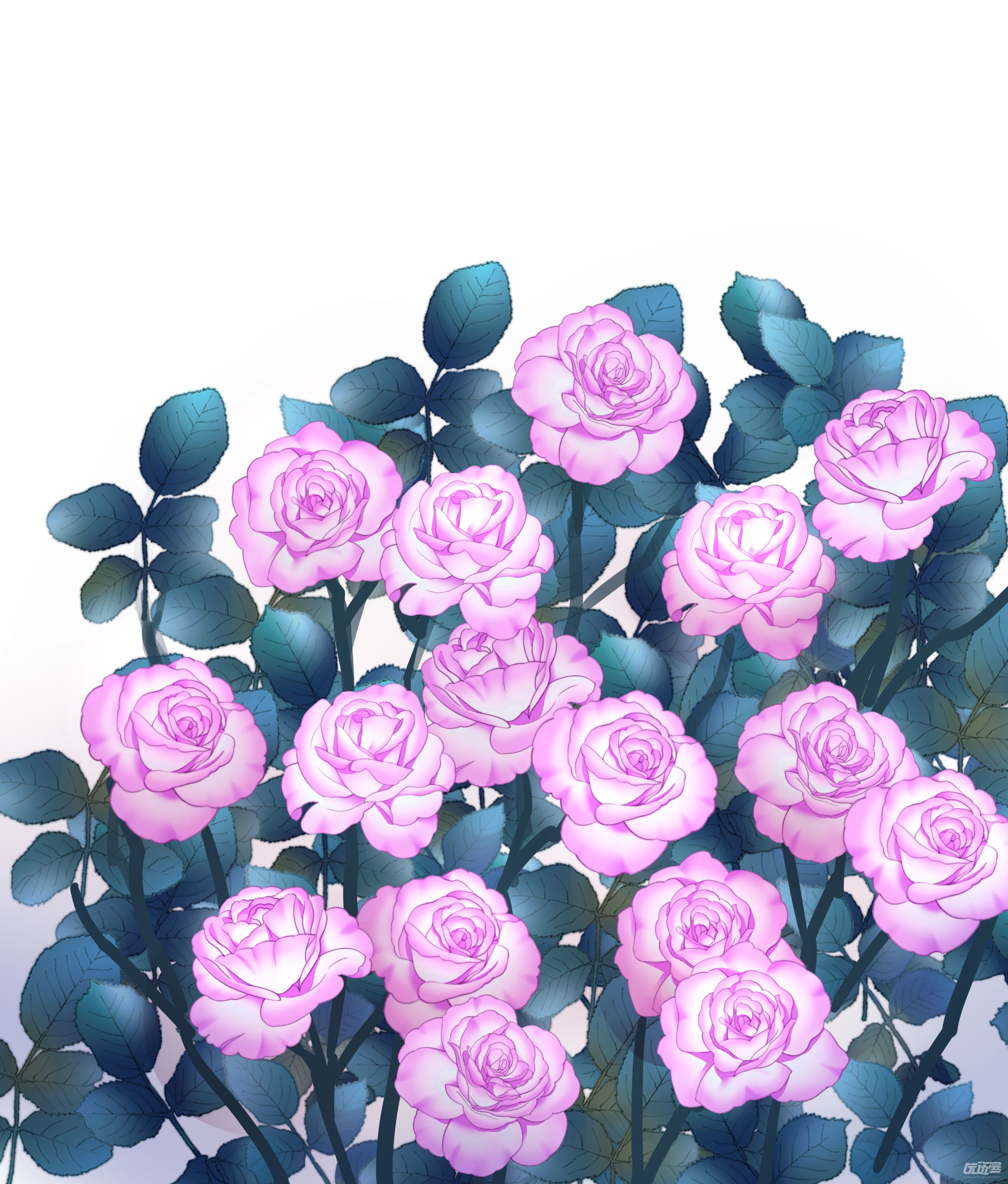 可愛的卡通小花朵PSD圖案素材免費下載，可愛卡通圖片，尺寸2000 × 2000px - Lovepik