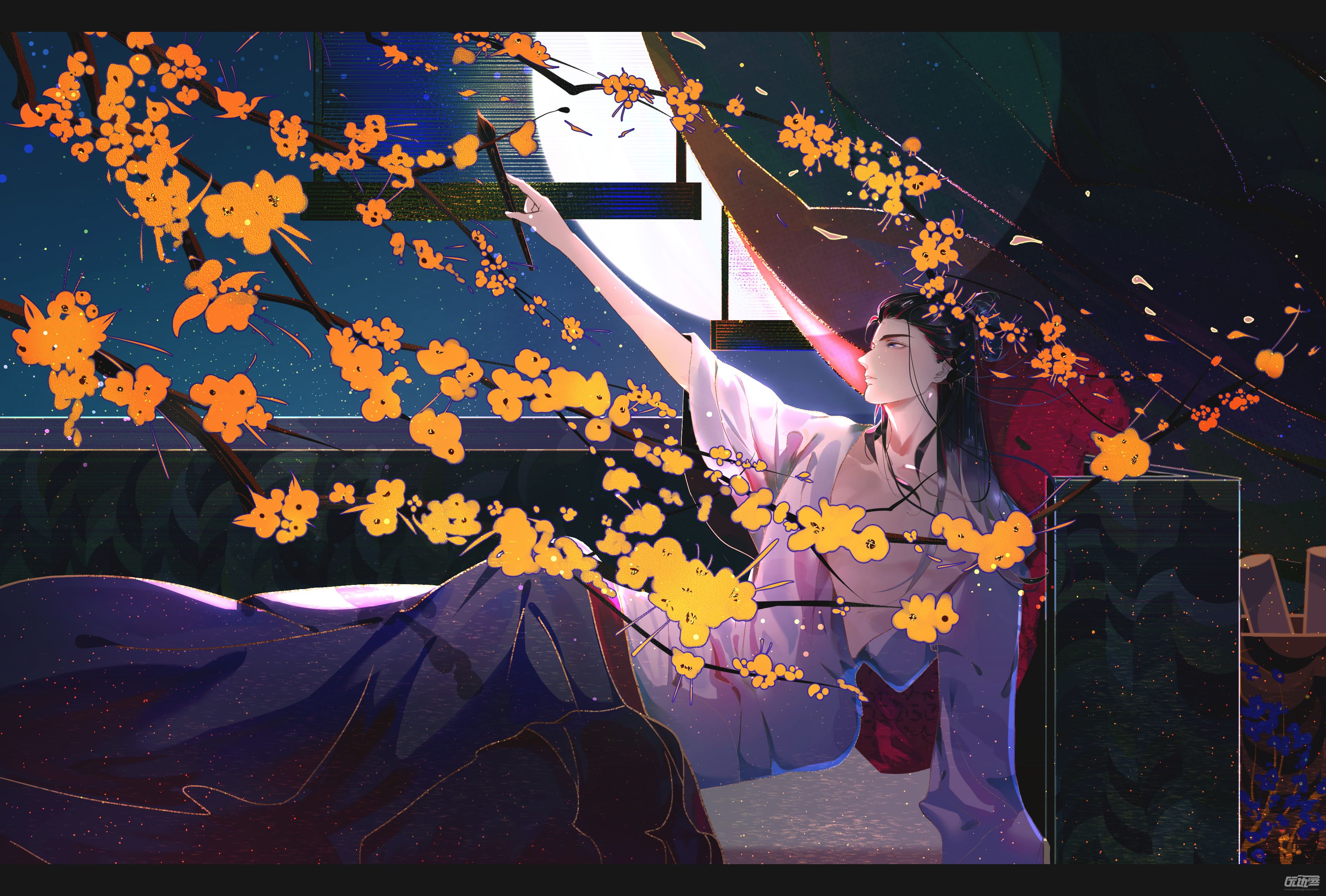 标签:江南百景图沈周游戏插画同人