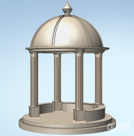 欧式凉亭3d素材