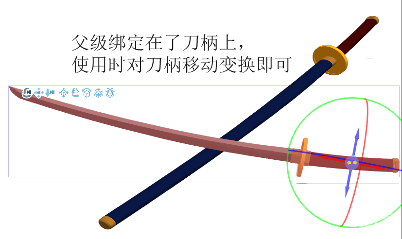 3d素材 武士刀