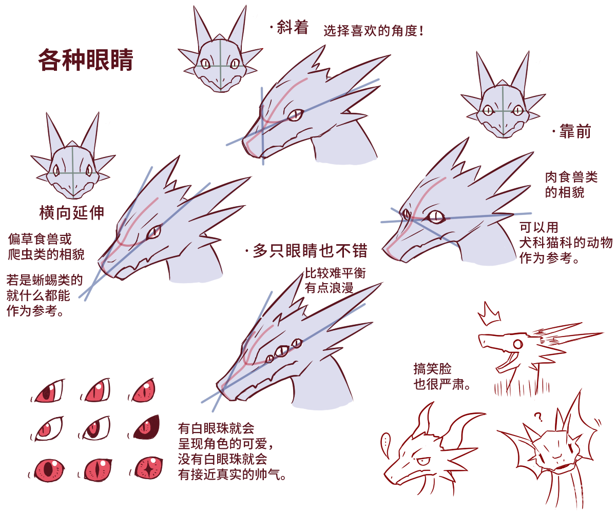 龙的画法汇总by安昙かや