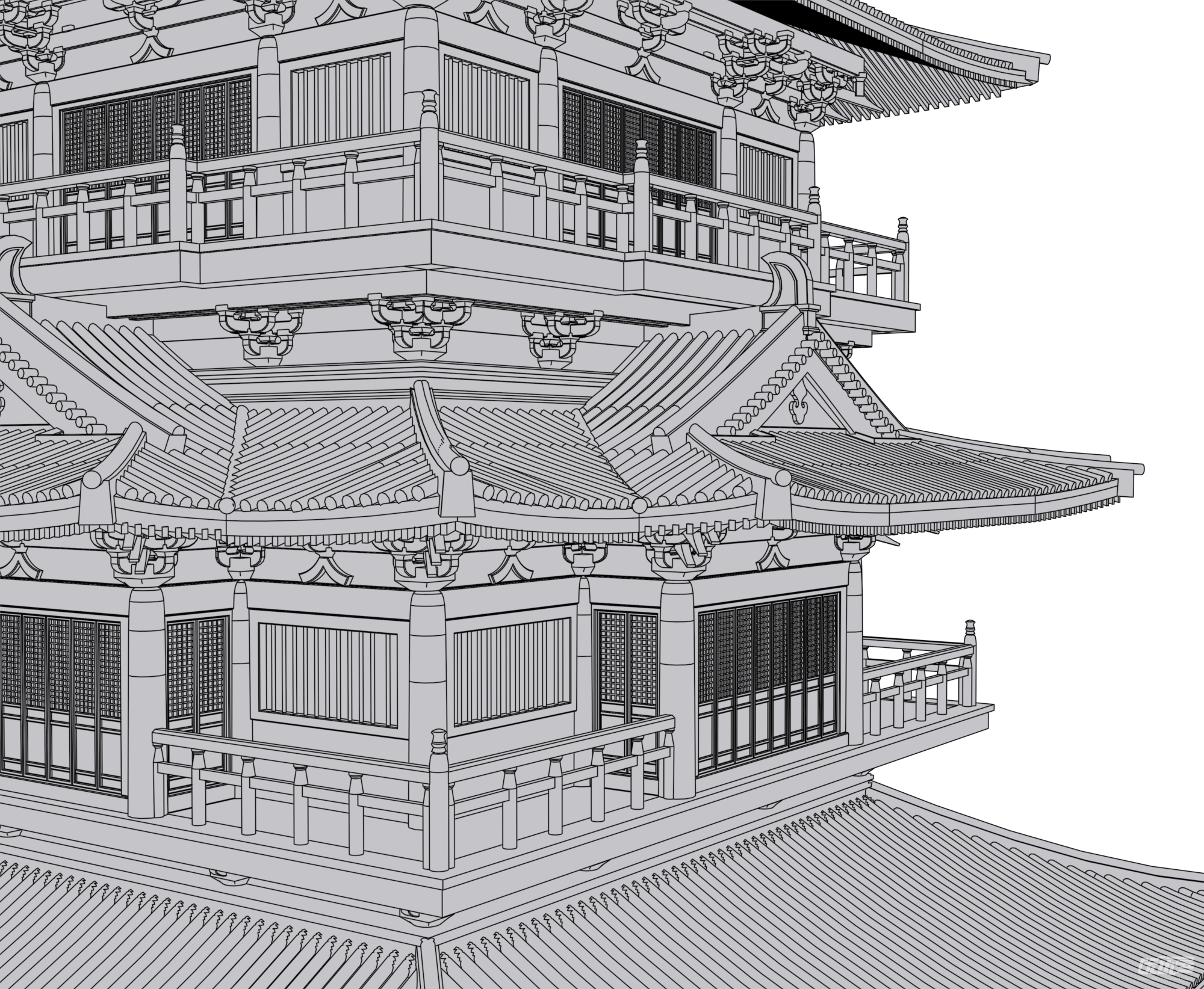 古風建築 - 優動漫-動漫創作支援平臺 | 優動漫paint繪畫軟件