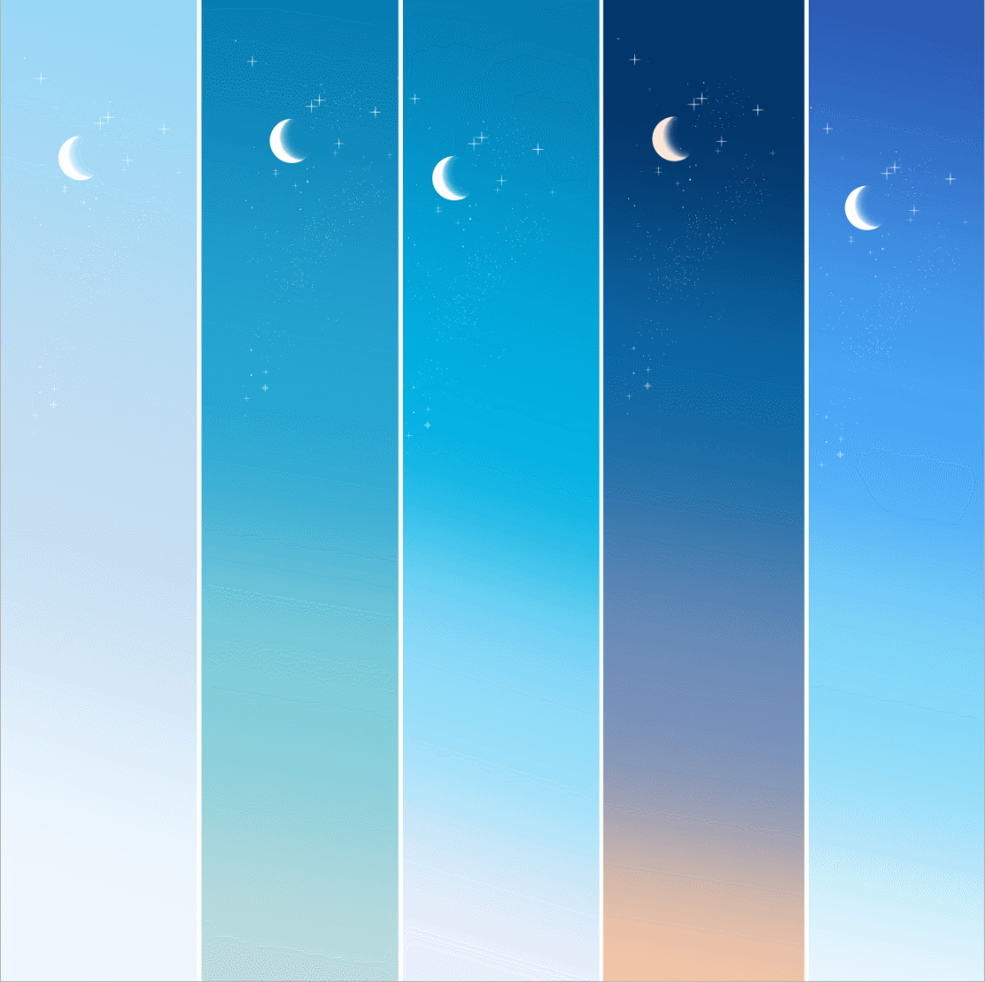                天空渐变渐变映射