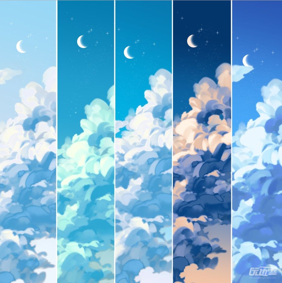 日系天空渐变1by不渝小鸟 - 优动漫 动漫创作支援平台