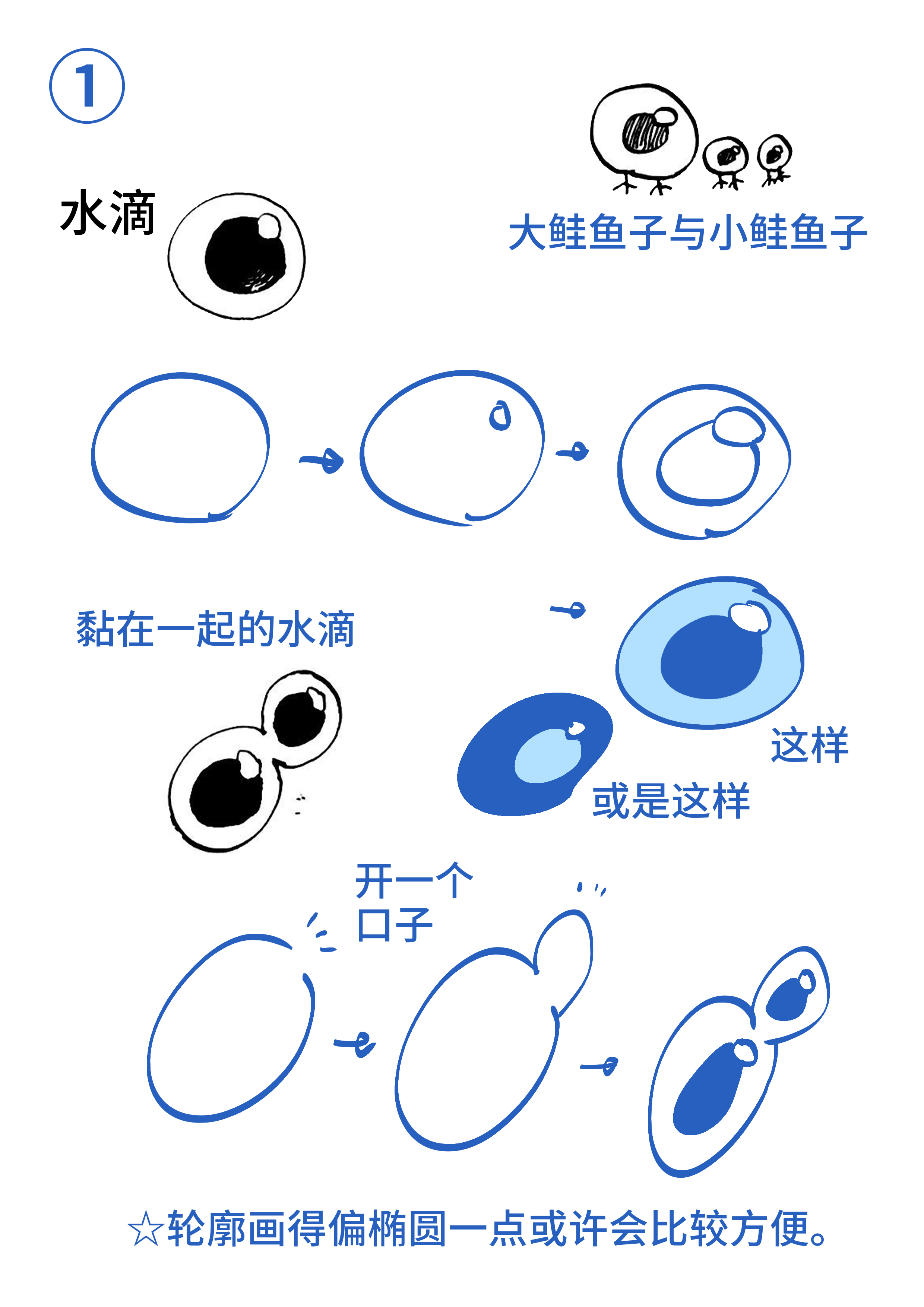 怎么画水简单图片