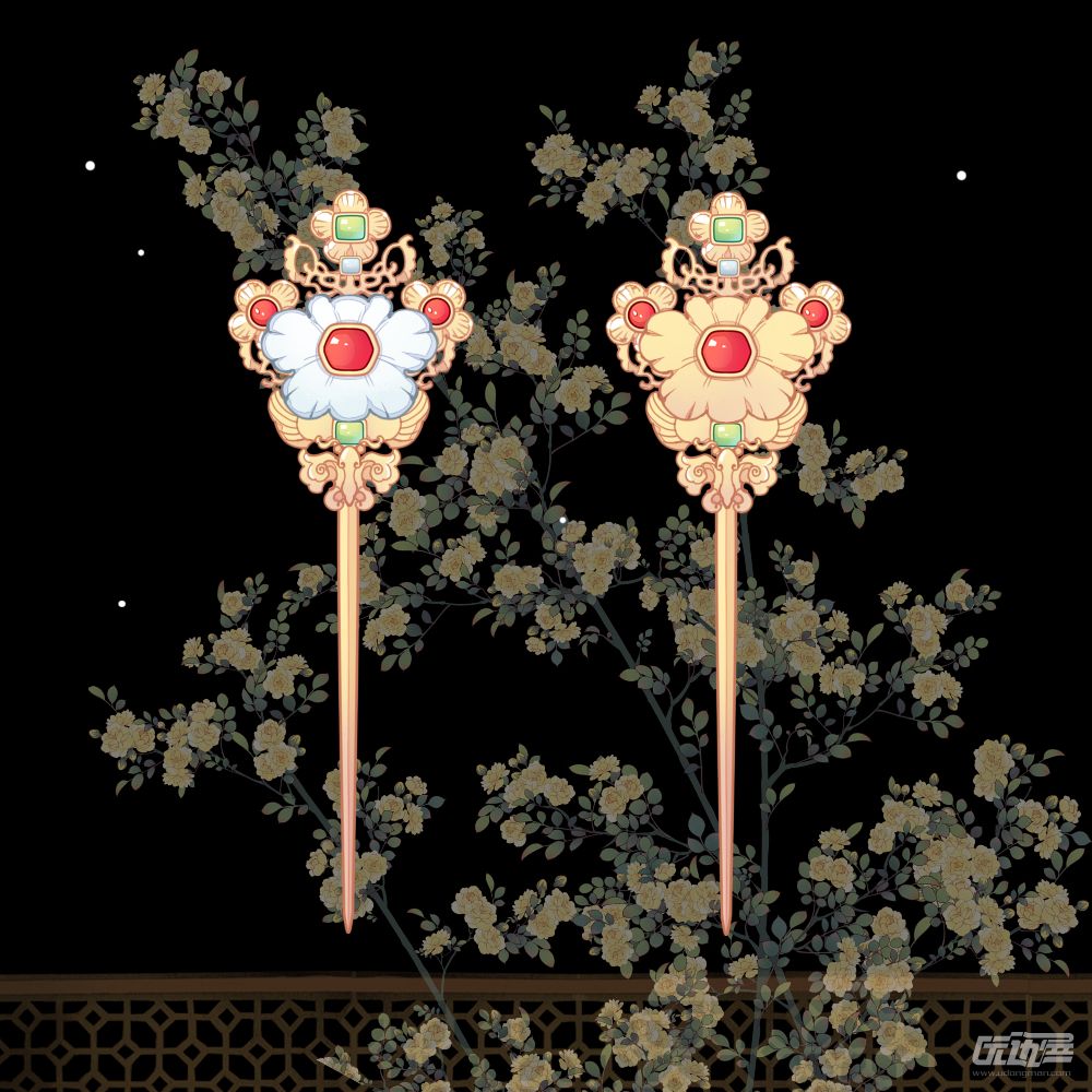 古风发簪装饰 - 优动漫 动漫创作支援平台