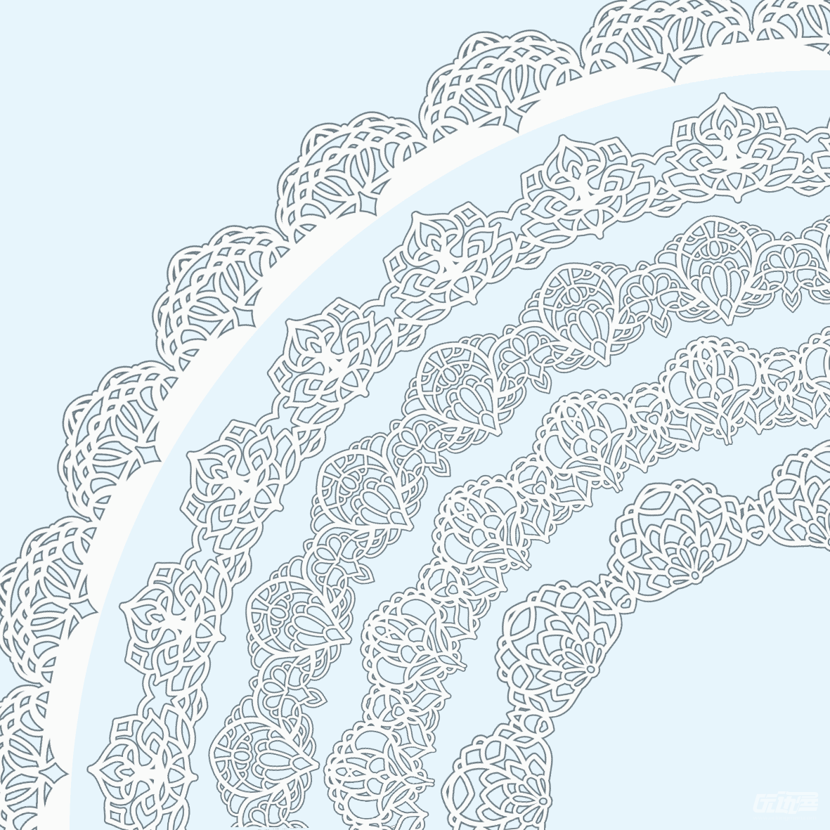 蕾丝图案设计绘制图片