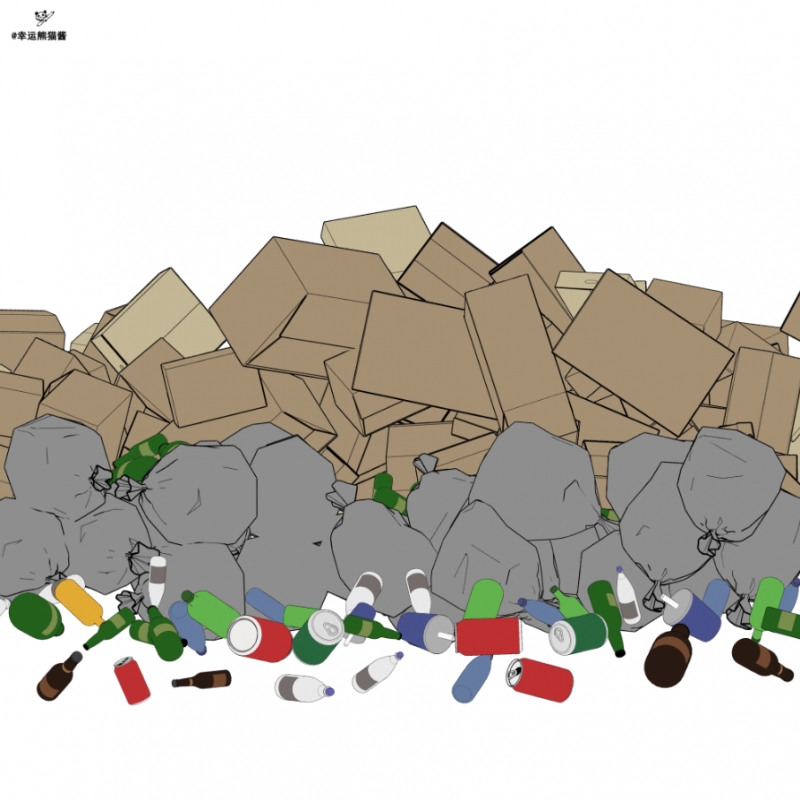 简单垃圾堆笔刷