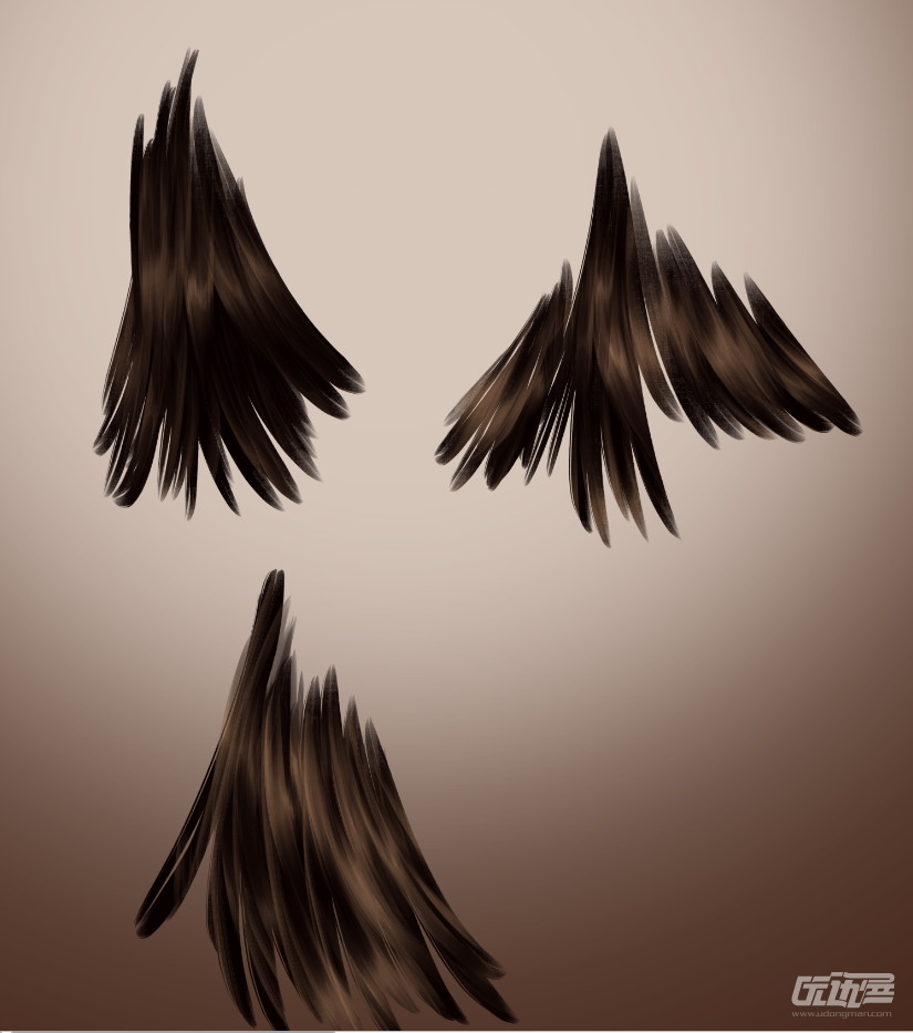 欧美风厚涂头发懒人笔刷 - 优动漫-动漫创作支援平台 | 优动漫paint