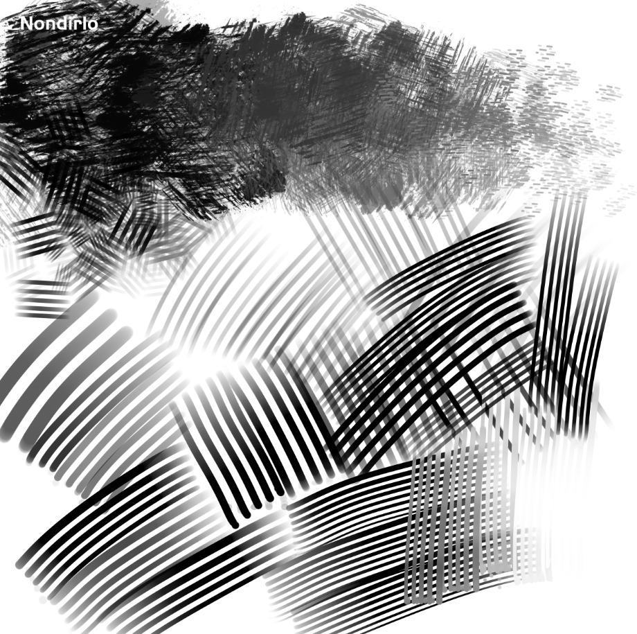 ps厚涂排线笔刷