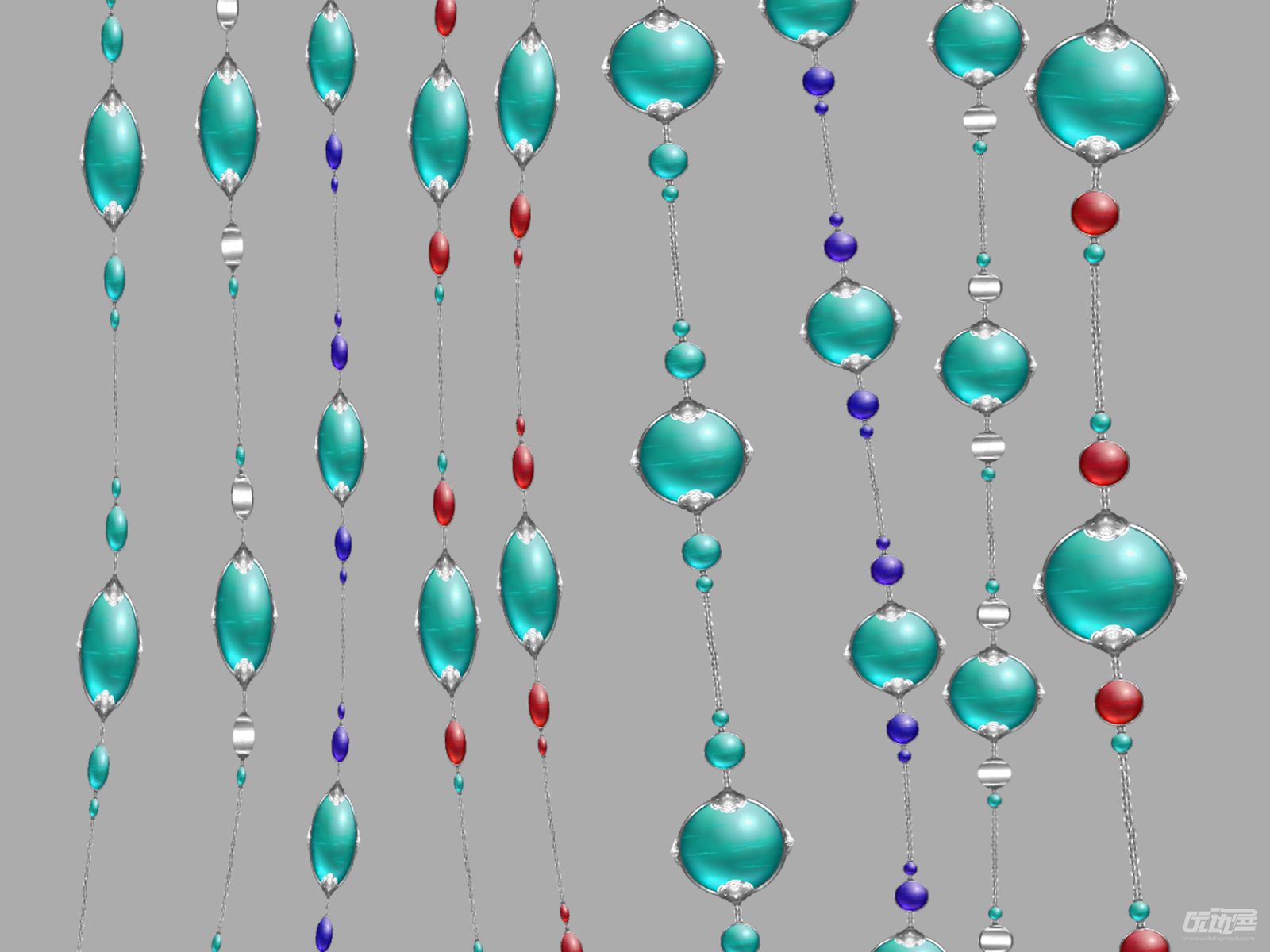 银边青色宝石链子 优动漫 动漫创作支援平台 优动漫paint绘画软件