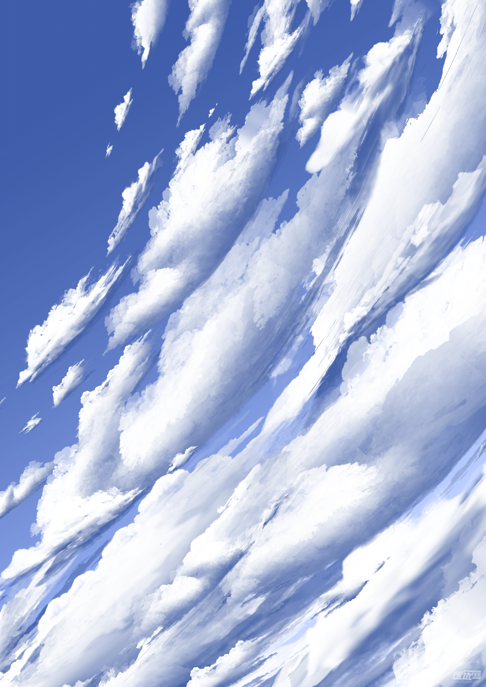 双色流云晚霞笔刷