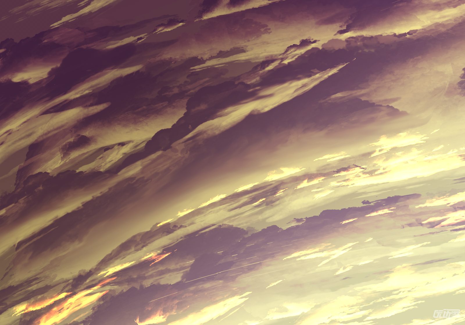 双色流云晚霞笔刷 - 优动漫-动漫创作支援平台 | 优动漫paint绘画软件