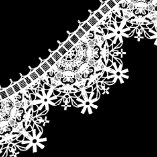 蕾丝边哥特风花朵图案pg0241